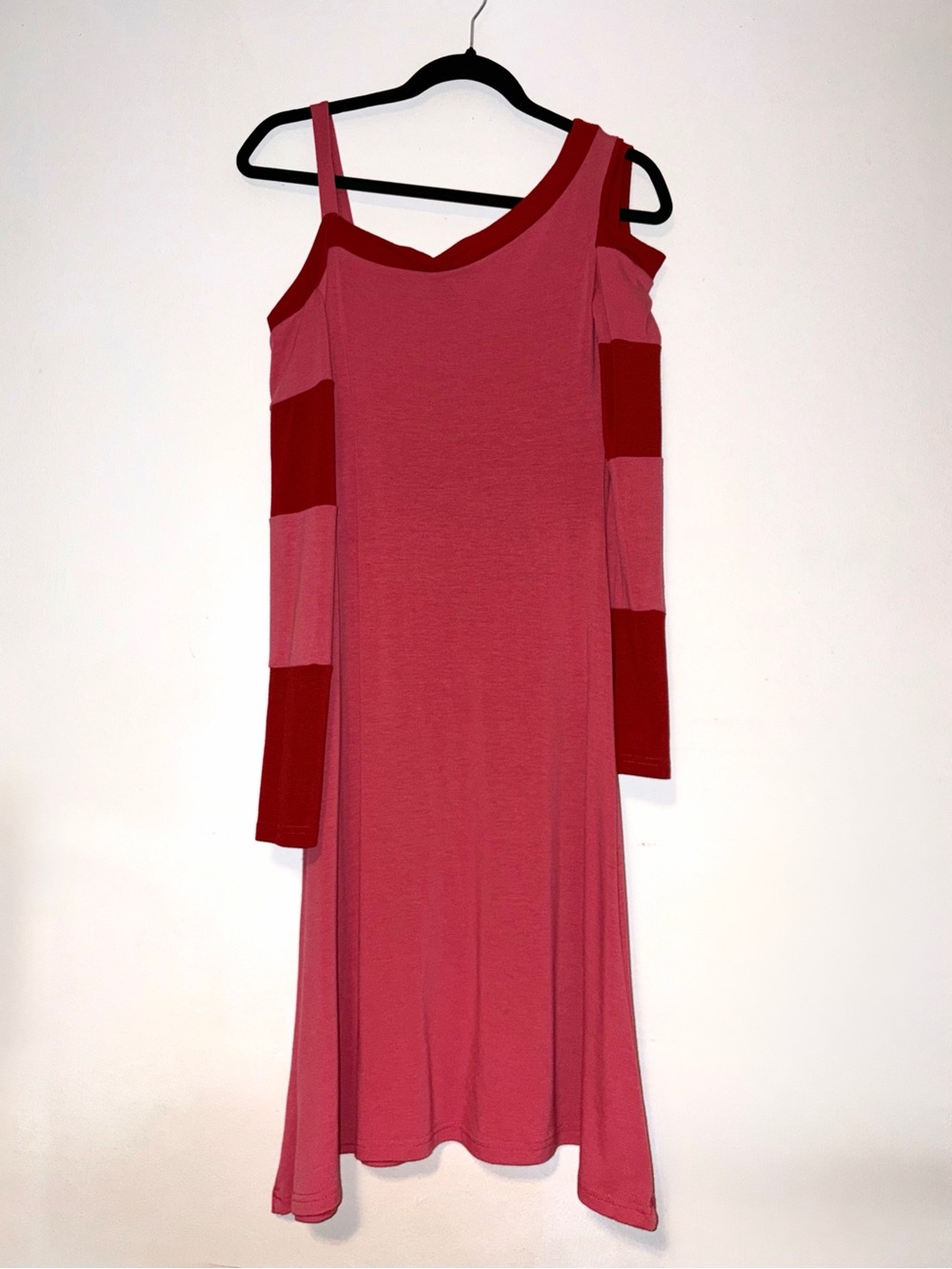 Vintage Striped Midi Dress with Cut outs